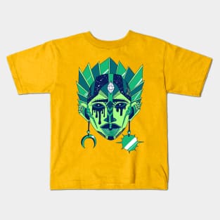 Ngreen African Mask No 12 Kids T-Shirt